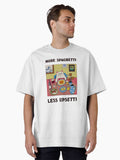 More Spaghetti Less Upsetti Funny Cute Cat Saying Quote Oversized T Shirt T Shirt Streetwear Style Fan Favorite