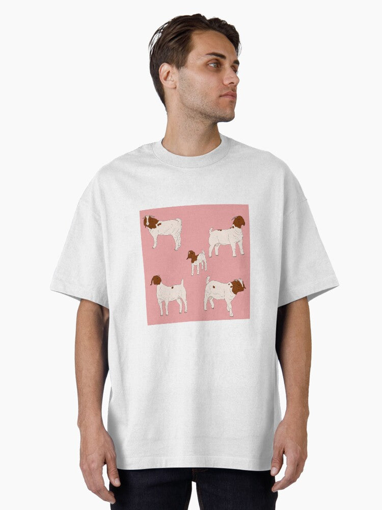Boer Goats Pattern Pink
