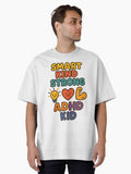 Smart Kind Strong – Proud ADHD Kid Design Oversized T-Shirt
