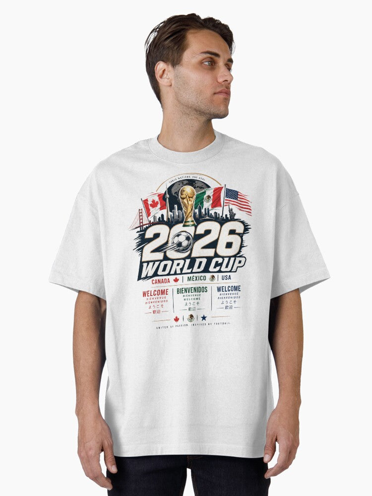 2026 WORLD CUP, Aesthetic Vintage Sport Design Oversized T-Shirt