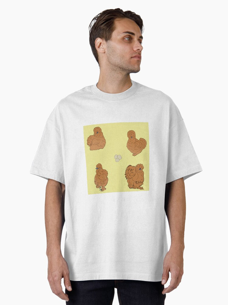 Buff Silkie Chicken Pattern Yellow
