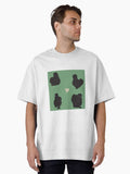 Black Silkie Chicken Pattern Sage