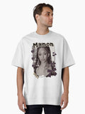 KATEYE Manon Kpop Y2K Group Scrapbook Collage Cozy Y2K Vintage Design Oversized T-Shirt