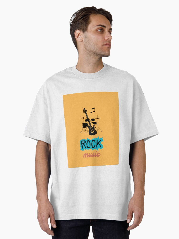 Rock music designs Oversized T Shirt T Shirt Minimal Style
