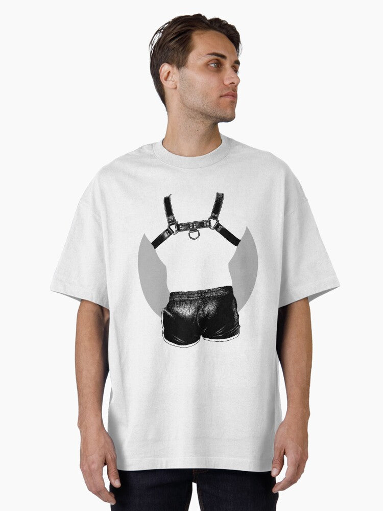 Gear Up Back Harness Grey Oversized Shirt T Shirt Gift Ready