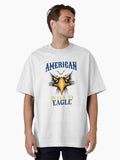 American Eagle Oversized Shirt T Shirt Clean Design