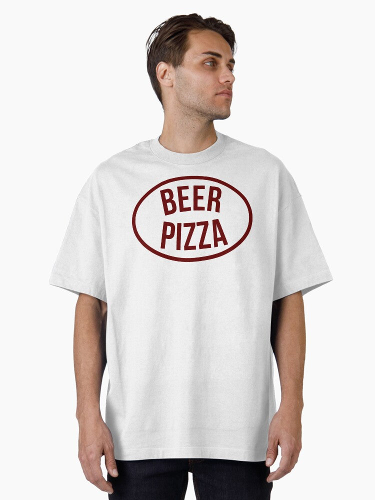 BEER PIZZA Cool Kpop Logo Oversized T Shirt T Shirt Trending US Hot Right Now