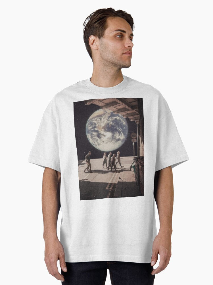 Space colonization Oversized T-Shirt | Premium Unisex T-Shirt, Trending Graphic Tee
