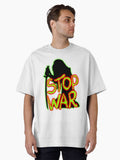 STOP WAR Oversized Shirt T Shirt Minimal Style