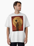 Merry Christmas Sacred Angel Oversized TShirt T-Shirt | Vintage Christmas Look | Perfect Holiday Gift