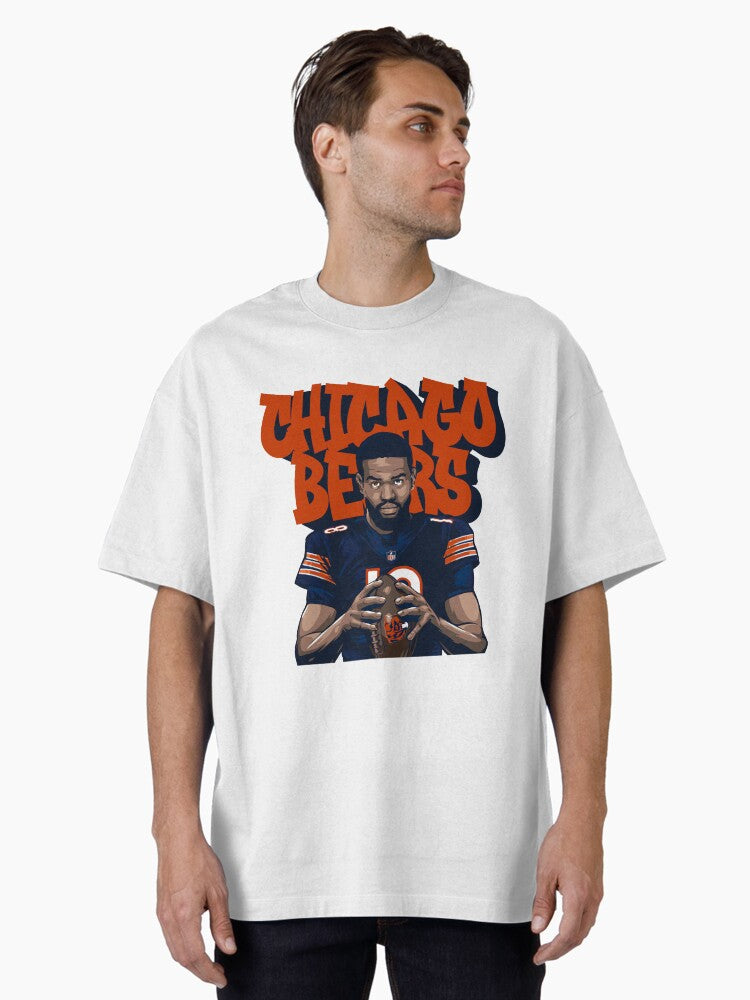 Caleb Williams City Bear Orange Graffiti Text Art Oversized T Shirt T Shirt Cute Design