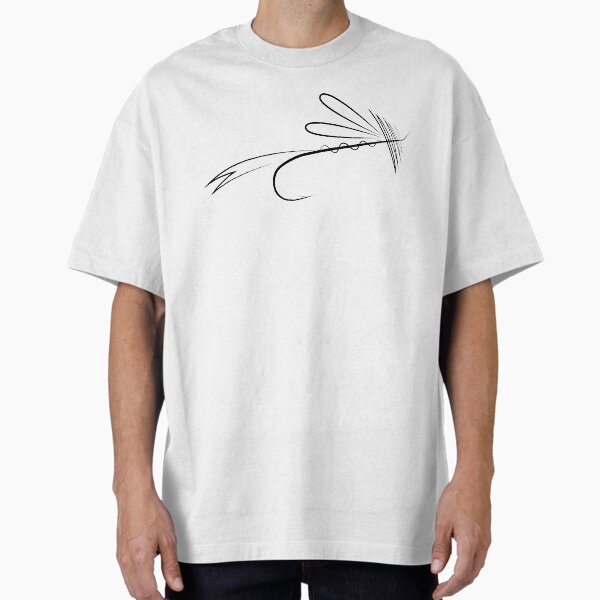 Stylistic Fly Fishing Fly Oversized T-Shirt for Sale by linereedline