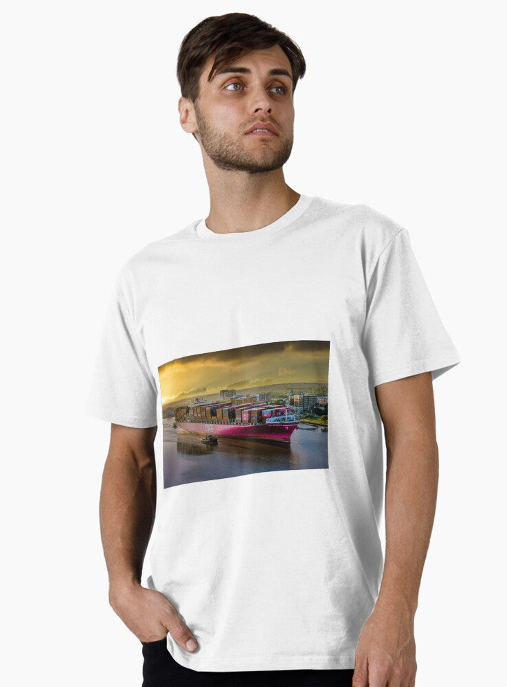 One Freighter at Sunrise Premium T Shirt T Shirt Gift Ready
