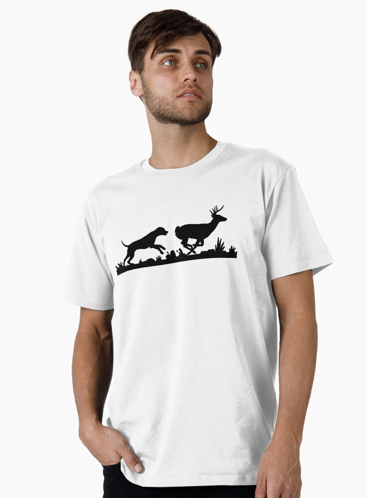 Hounds Running Deer
