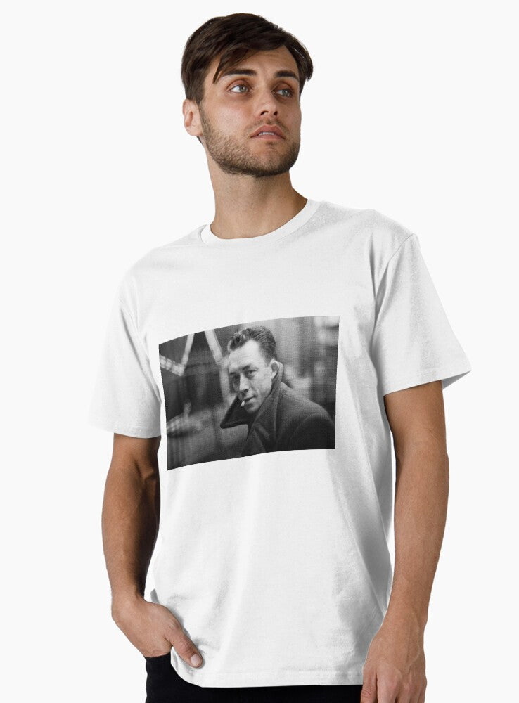 Albert Camus Portrait Tee Premium T-Shirt T-Shirt | Streetwear Vibe | Top Pick For Fans