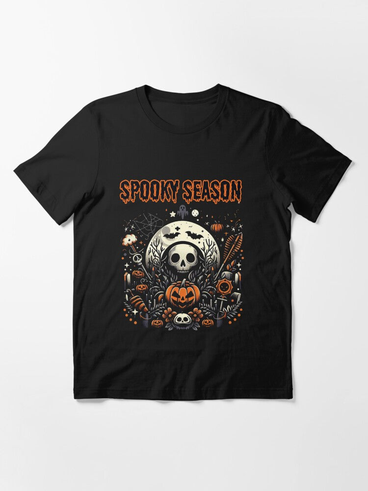 Funny Groovy Ghost Spooky Season For Halloween Essential T Shirt