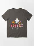 Groovy Ghost Spooky Season Halloween Gift Essential T Shirt 2