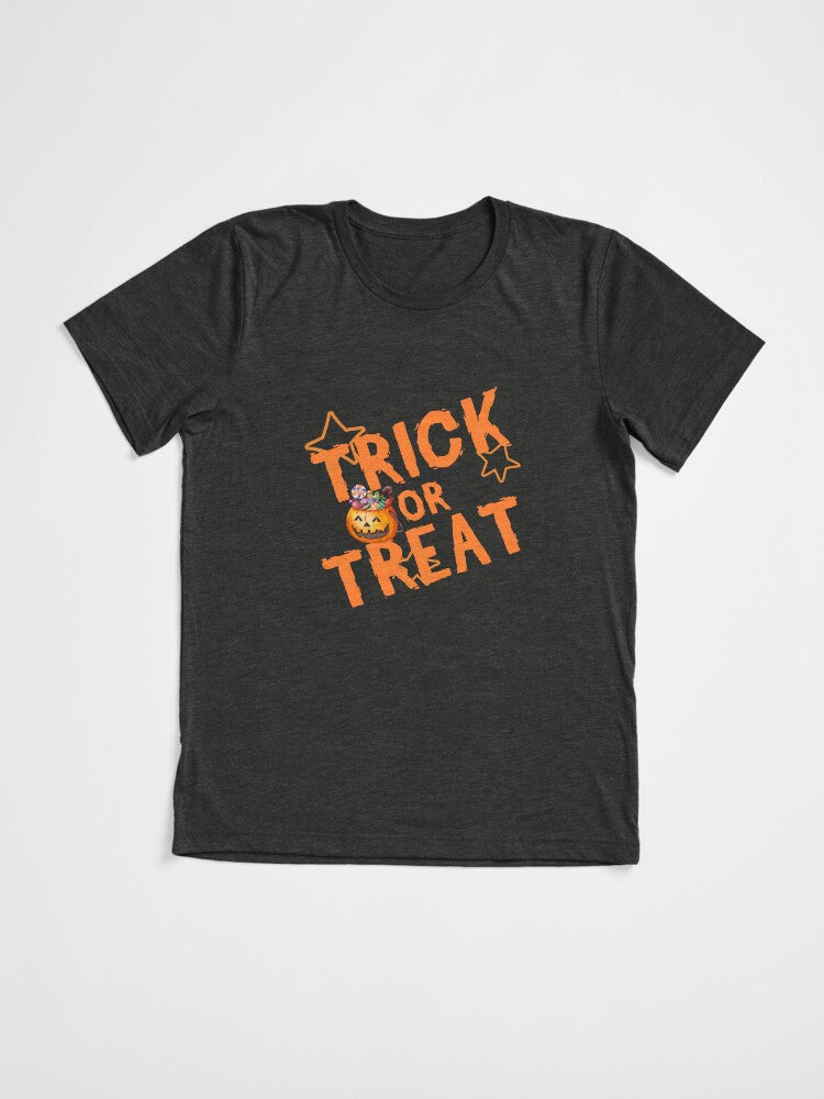 Trick Or Treat Halloween Tri Blend T Shirt Gift Ready