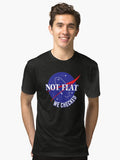 NASA Not Flat We Checked Tri blend T Shirt T Shirt High Search Demand Gift Ready