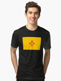 Pixelated New Mexico Flag Tri blend T Shirt T Shirt Comfort Fit Best Seller Look
