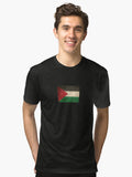 Old and Worn Distressed Vintage Flag of Palestine Tri blend T Shirt T Shirt Trending US Best Seller Look