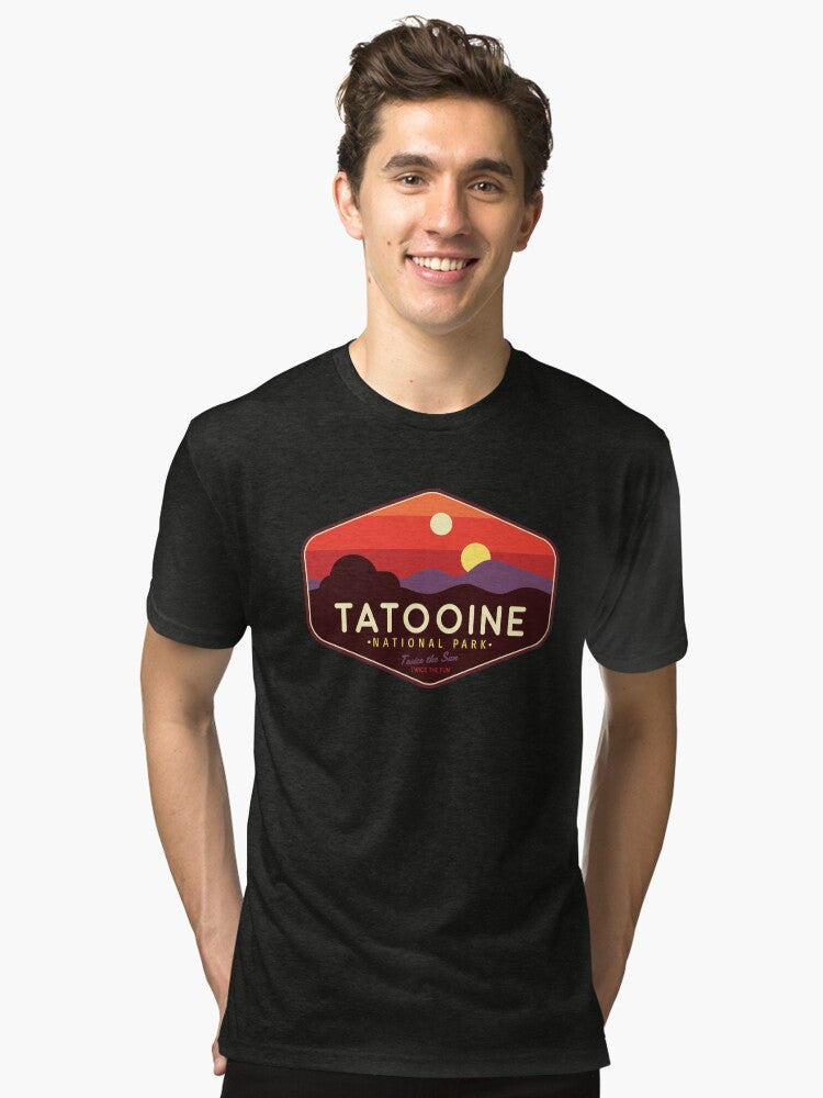 Tatooine National Park Twice the Fun Twice the Fun Tri blend T Shirt T Shirt Trending US Daily Wear