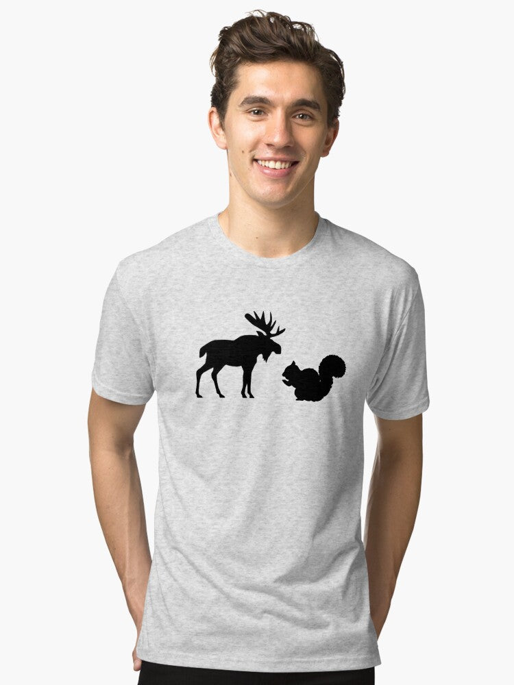 Moose Squirrel Tri blend T Shirt T Shirt High Search Demand Daily Wear