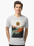 Cat Landscape 93 Tri blend T Shirt T Shirt Premium Print Fan Favorite