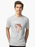 Grumpy mushroom Tri blend T Shirt T Shirt Premium Print Gift Ready