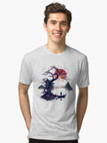 Japanese Dream Retro Art Tri blend T Shirt T Shirt Comfort Fit Daily Wear