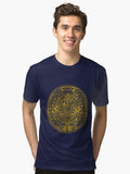 Gold Aztec Inca Mayan Calendar Tri blend T Shirt T Shirt High Search Demand Best Seller Look