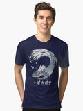 Monster Hunter World Tobi Kadachi Kanji Icon Tri blend T Shirt T Shirt High Search Demand Best Seller Look