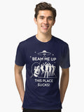 Beam Me Up This Place Sucks Robin s Shirt Tri blend T Shirt T Shirt Viral TikTok Fan Favorite