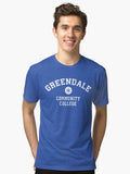 Greendale Community College Tri blend T Shirt T Shirt Streetwear Style Fan Favorite
