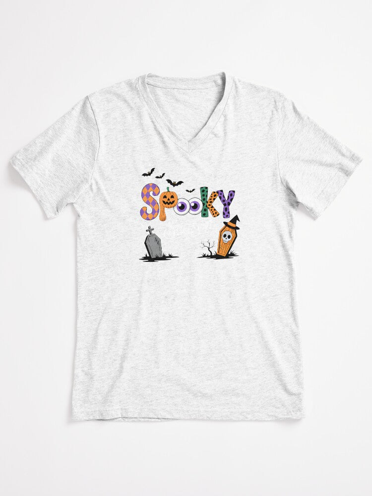 Spooky Season V Neck T Shirt