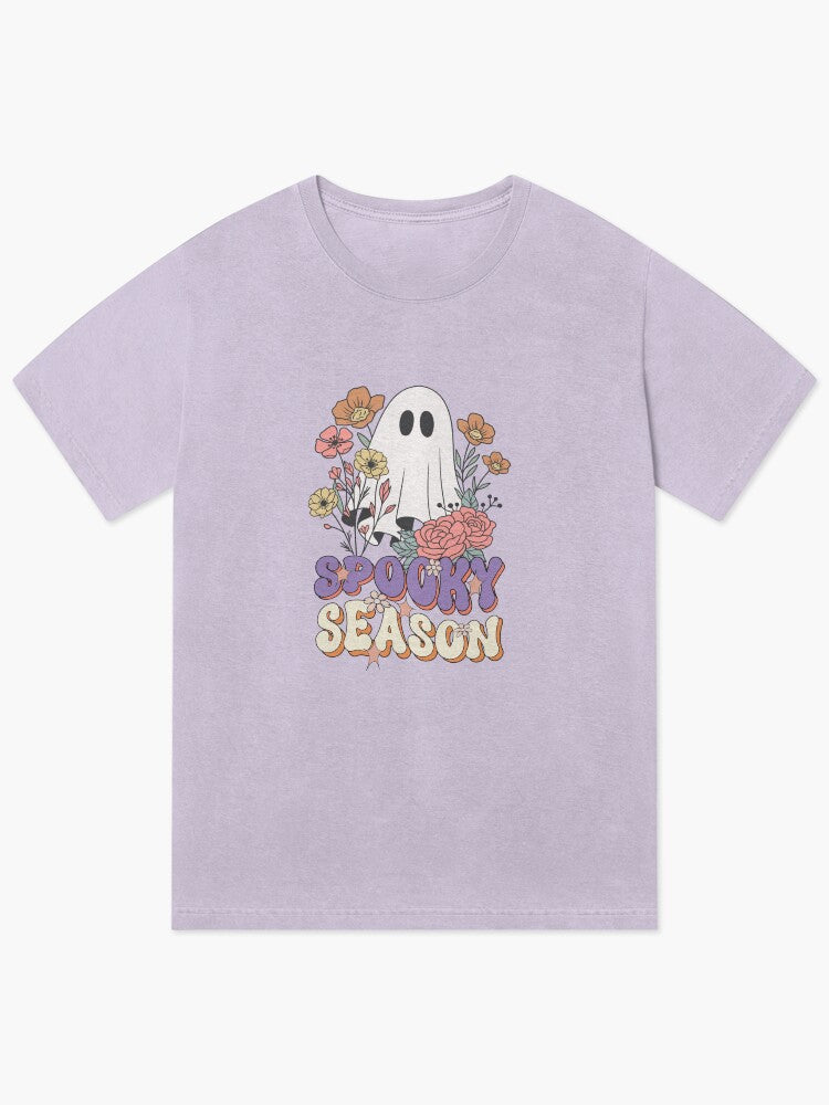 Pretty Spooky Season Vintage Wash T Shirt