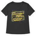 Everything S Under Control Situation Normal Women V Neck Tee V Neck T Shirt Premium Print