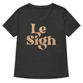 Le Sigh Women S V Neck Tee V Neck T Shirt Premium Print