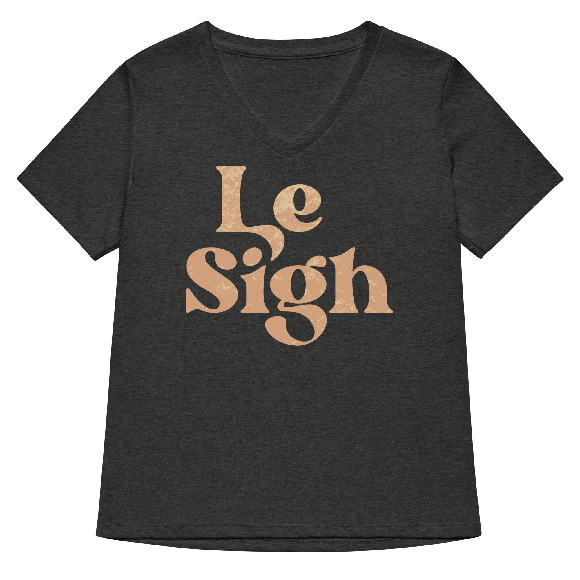 Le Sigh Women S V Neck Tee V Neck T Shirt Premium Print