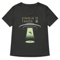 Single Taken Ufo Women S V Neck Tee V Neck T Shirt Minimal Style