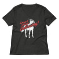 Don T Stop Believing Unicorn Women S V Neck Tee V Neck T Shirt Clean Design