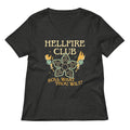 Hellfire Club Women S V Neck Tee V Neck T Shirt US Trend