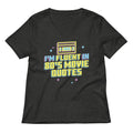 I M Fluent In 80 S Movie Quotes Women V Neck Tee V Neck T Shirt Minimal Style