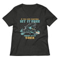 If You Love Something Set It Free Women S V Neck Tee V Neck T Shirt Gift Ready