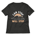 Can Stop Will Women S V Neck Tee V Neck T Shirt Clean Design