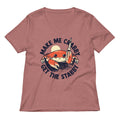 Make Me Crabby Get The Stabby Women S V Neck Tee V Neck T Shirt Everyday Wear