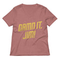 Damn It Jim Women S V Neck Tee V Neck T Shirt Minimal Style