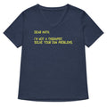 Dear Math I M Not A Therapist Women S V Neck Tee V Neck T Shirt Premium Print