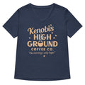 Kenobi S High Ground Coffee Co Women V Neck Tee V Neck T Shirt Minimal Style