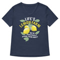 Life S Lemon Farm Women V Neck Tee V Neck T Shirt US Trend